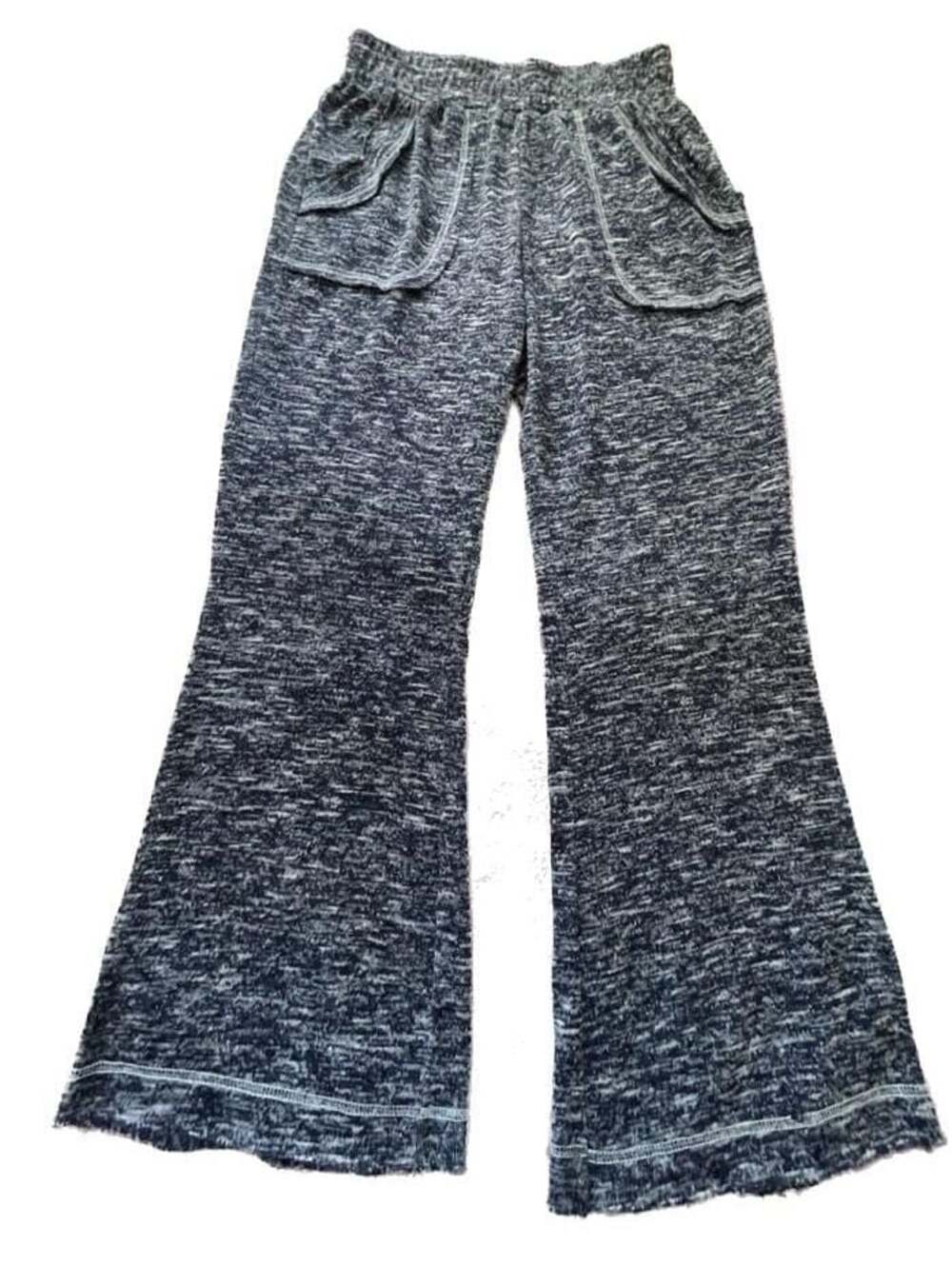 Raya Sun High Waisted Heathered Knit Wide Leg Lounge Pants